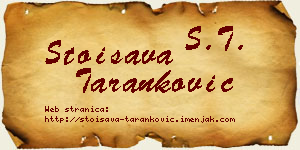 Stoisava Taranković vizit kartica